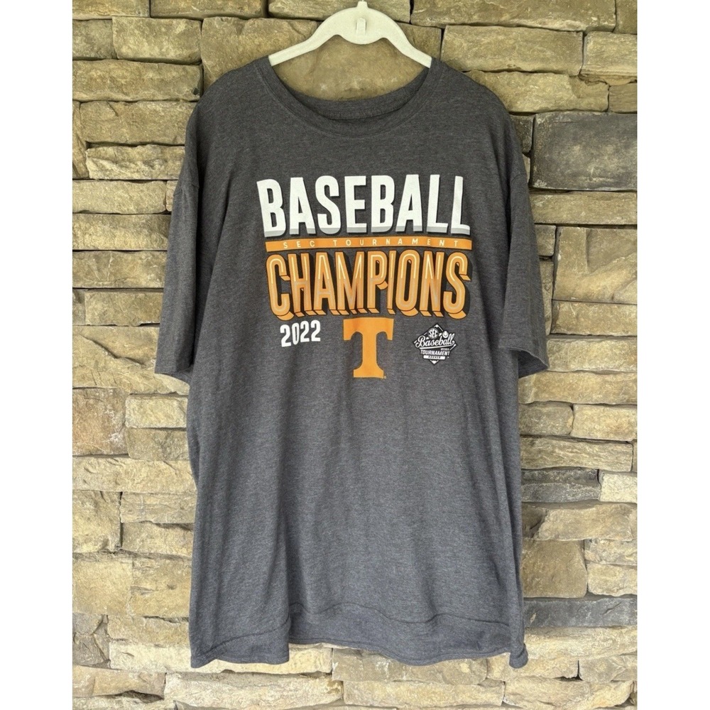 Tennessee Volunteers Baseball SEC Tournament Champs Fanatics Tshirt 2XL‎ Men's